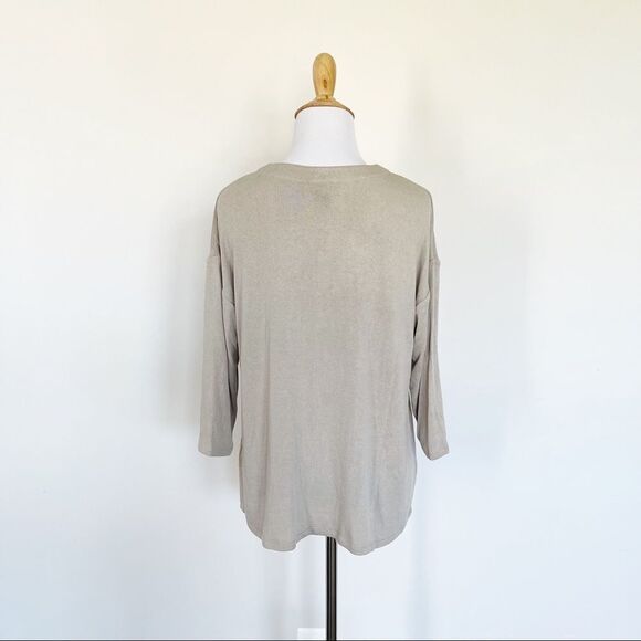 NWT J.Jill Taupe Knit Cardigan - Picture 4 of 5